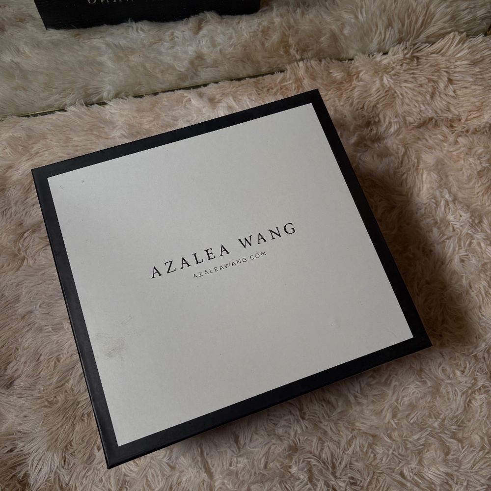 AKIRA AZALEA WANG CHINMAYI BROWN FUR CUFF SQUARE TOE STILETTO BOOTIE Size 88